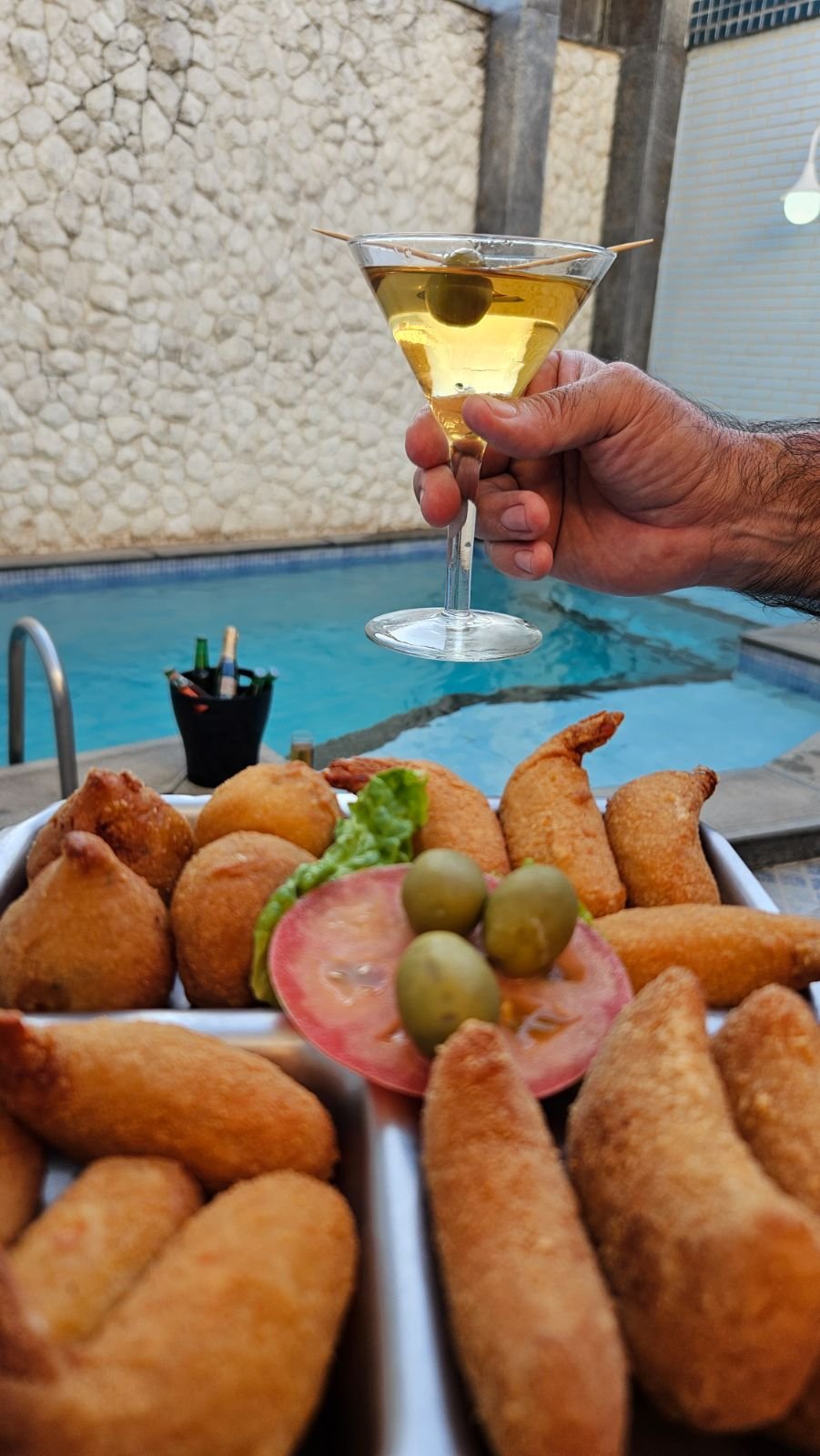 Drinks à beira da piscina